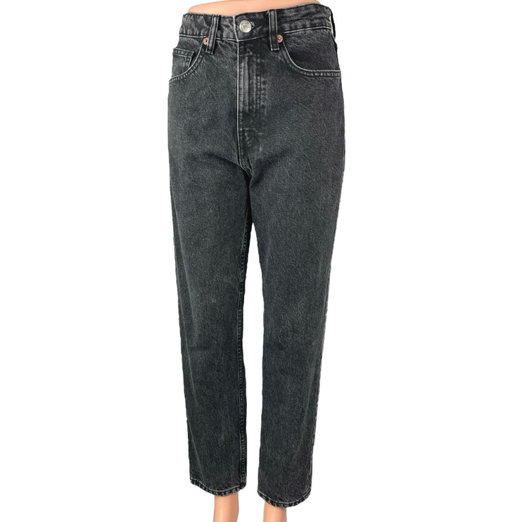 Zara Women's Black High Waisted Casual Straight Cropped Denim Jeans Size 4