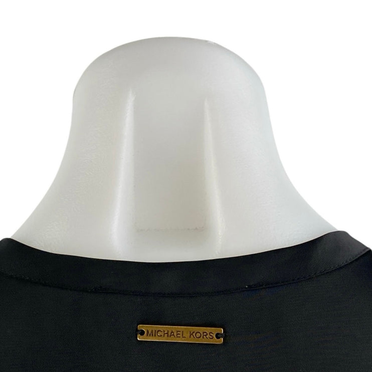 Michael Kors Women's Black Sleeveles Racerback Activewear Sposrts Tank Top Sz S