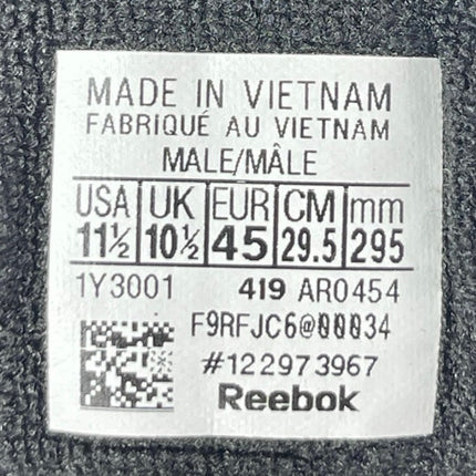 Reebok Club C Men's Black Leather Lace Up Low Top Athletic Sneakers Shoes 11.5