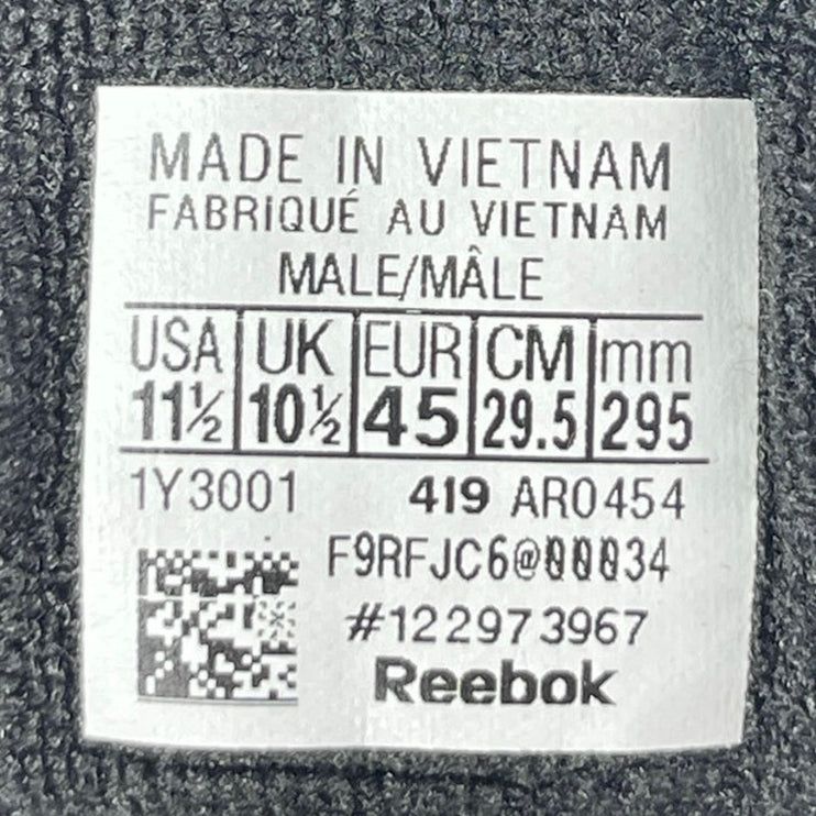 Reebok Club C Men's Black Leather Lace Up Low Top Athletic Sneakers Shoes 11.5