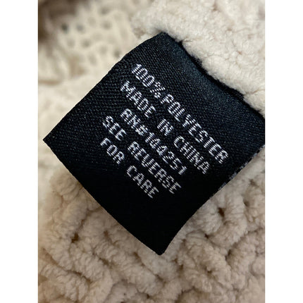 Moon & Madison Women's Cream Cable Knit Long Sleeve Cardigan Sweater Top Size S