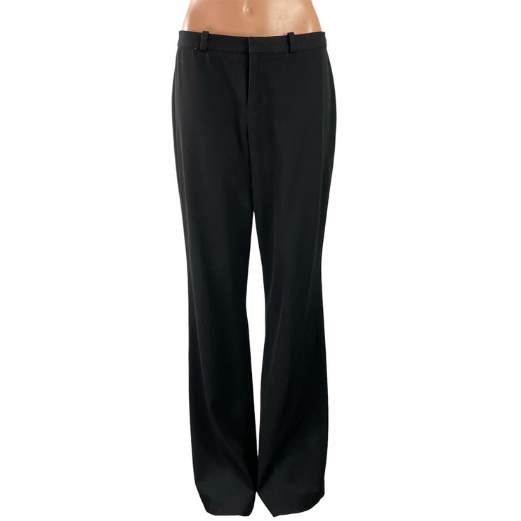 Nine West Cyndi Women's Black High Rise Wide Leg Baggy Trousers Pants Size 6