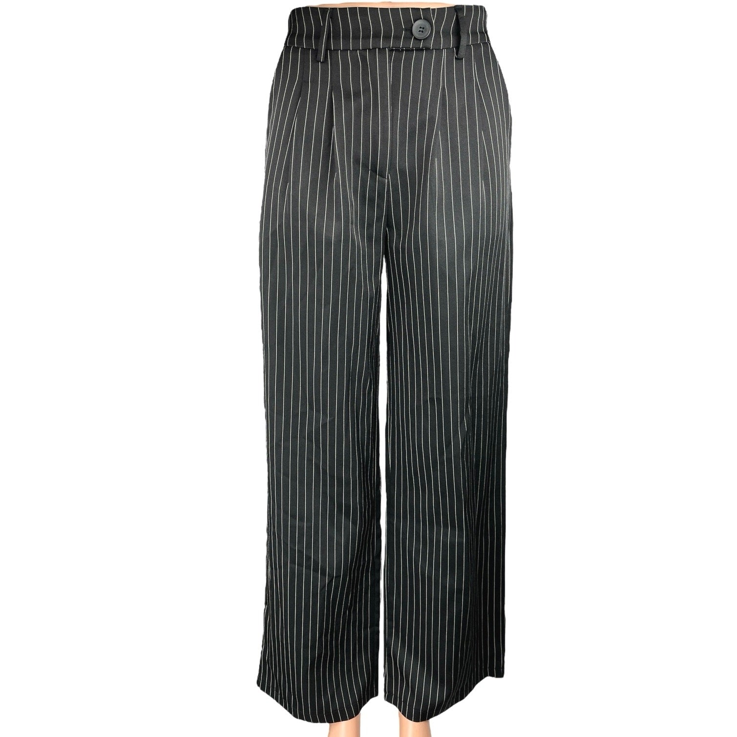 Princess Polly Black Striped Wide Leg High Waist Tailored Trousers Dre Brie Princess Polly Black Striped Wide Leg High Waist Tailored Trousers Dre Brie
