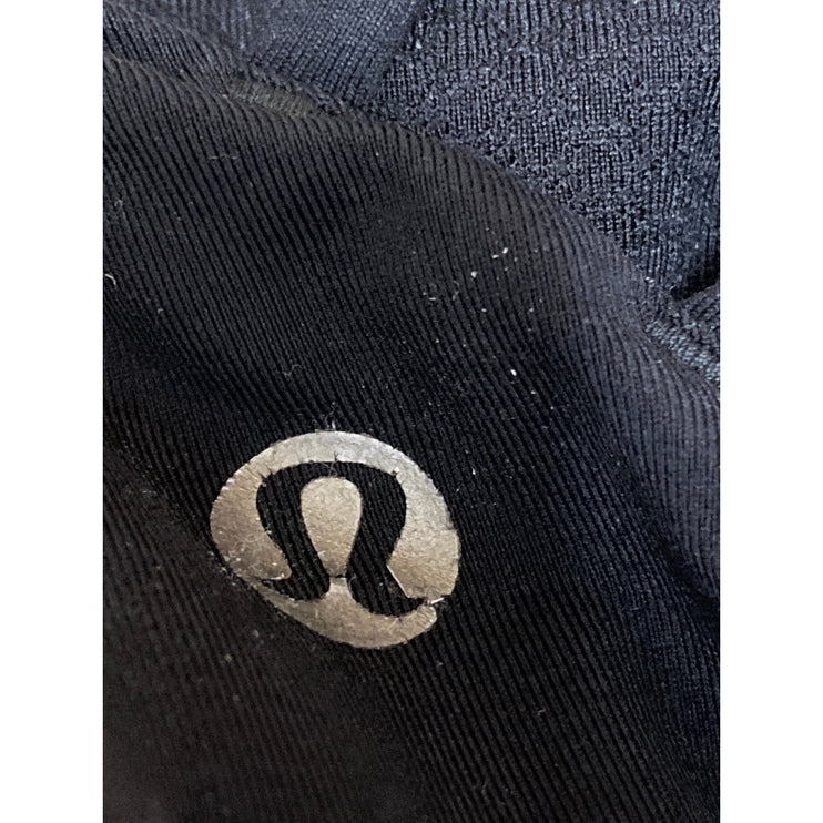 Lululemon Women's Black Strappy Yoga Workout Athletic Crop Top Sports Bra Size 6