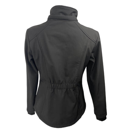 Free Country Women's Black Long Sleeve Full Zip Waterproof Rain Coat Jacket Sz S