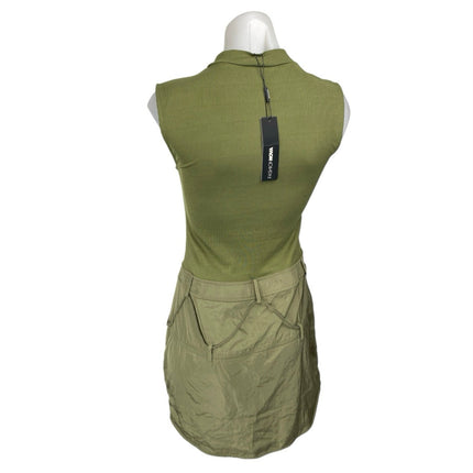 NEW Fashion Nova Don't Test Me Green Sleeveless Ribbed Knit Sheath Min –  Brie