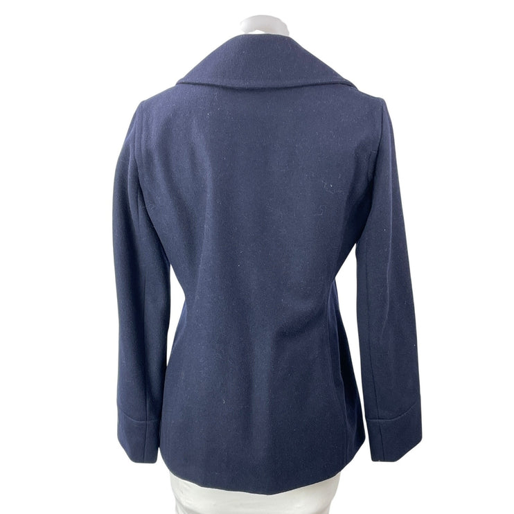 Ralph Lauren Polo Jeans Co. Navy Blue Wool Double Breasted Pea Coat Jacket Sz M