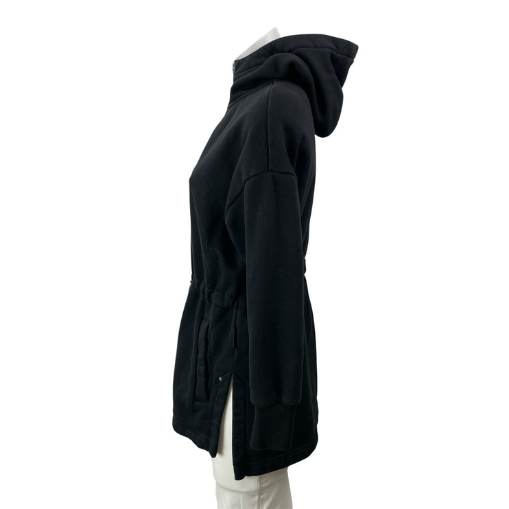 Varley Victoria 2.0 Black Long Sleeve Full Zip Hoodie Hooded Sweatshirt Jacket S