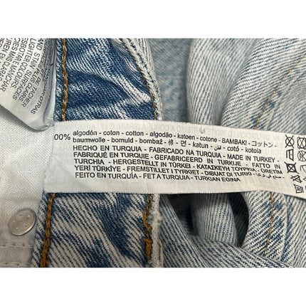 Zara Women's Blue Light Wash Mid Rise Relaxed Loose Straight Leg Jeans Size 0