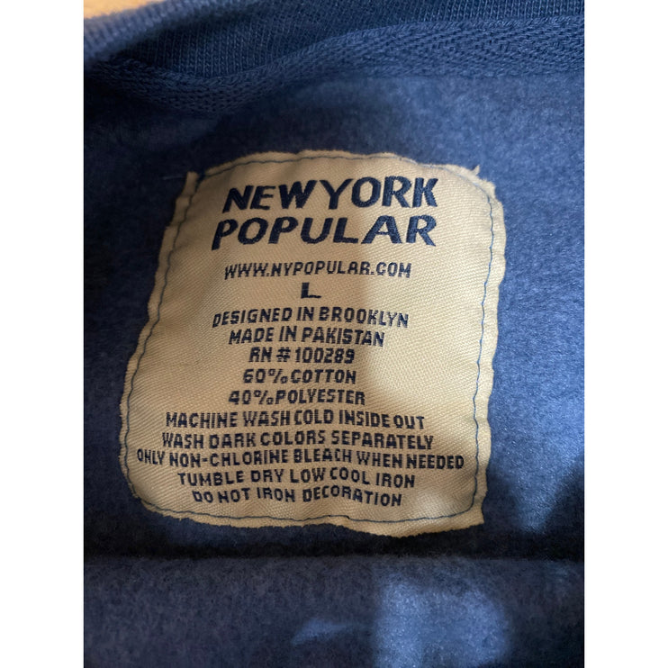 New York Popular Charleston Women's Blue Long Sleeve Sweater Sweatshirt Top L