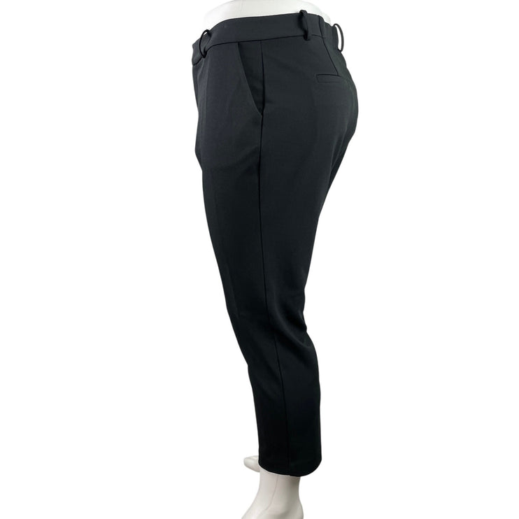 Rachel Roy Women's Black High Waisted Straight Ankle Trousers Pants Size 16