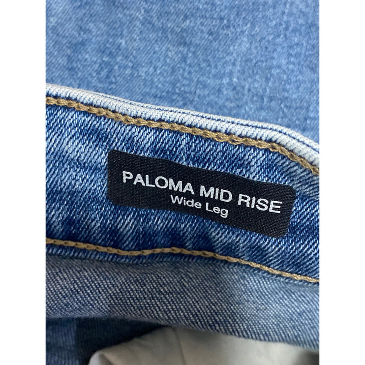 Mavi Paloma Women's Blue High Waisted Wide Leg Baggy Denim Jeans Size 25x31