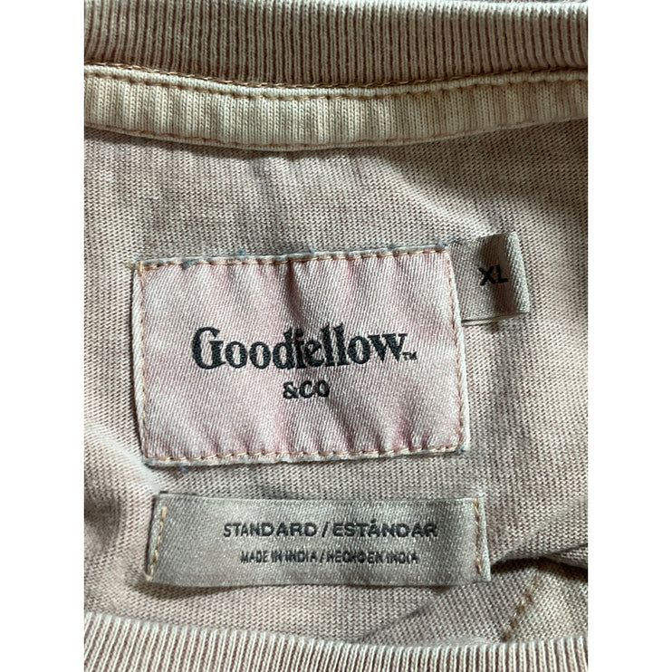 Goodfellow & Co Men's Beige Long Sleeve Pocket Sweater Sweatshirt T-Shirt Top XL