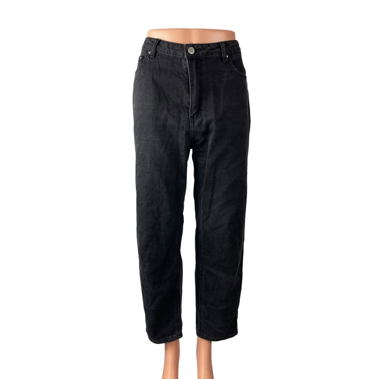 Love Bonito Women's Black High Waisted Loose Straight Leg Denim Jeans Size S