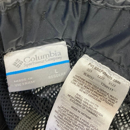 Columbia Men's Black Elastic Waist Straight Windbreaker Trousers Sweatpants L