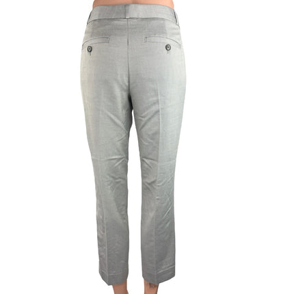 banana republic grey dress pants Banana Republic Women's Martin Fit Dress Pants Size 8 x 32 Gray Flat Front Lined