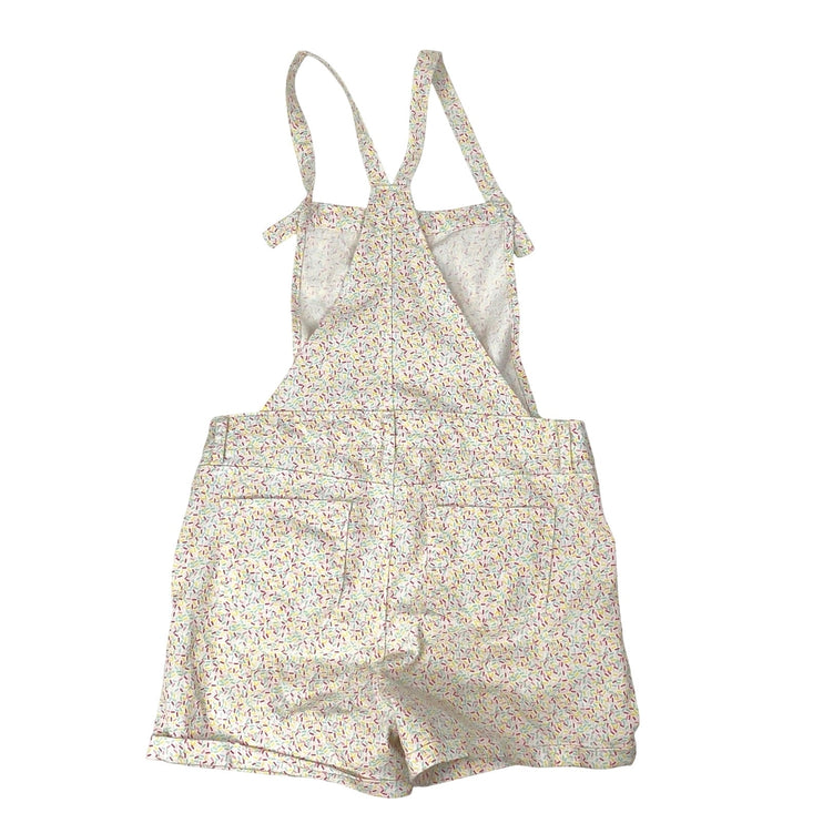 Art Class Kids Girls Multicolor Sprinkles Shortalls Overalls Romper Shorts Sz XL