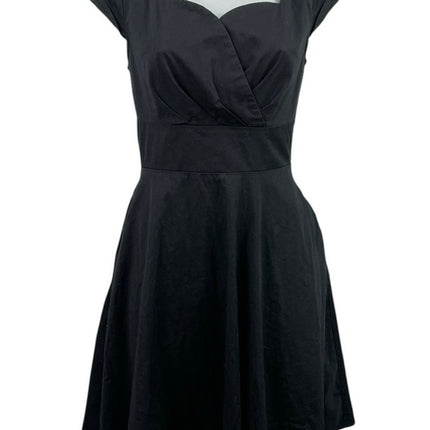 Hanpceirs Black 1950s Vintage Party Cocktail Sweetheart Fit & Flare Mini Dress M