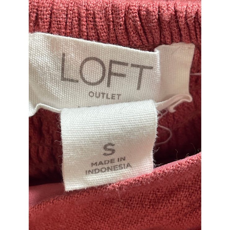 Ann Taylor LOFT Women's Pink Linen Sleeveless Cami Mini Tank A-line Dress Size S