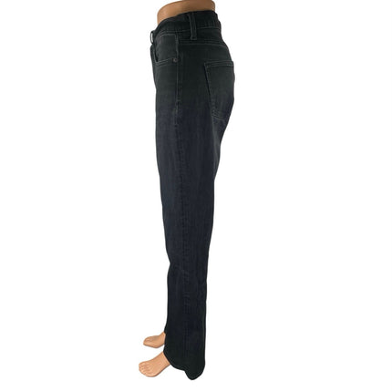 Uniqlo Women's Black High Waisted Flared Bootcut Leg Denim Jeans Pants Size 26