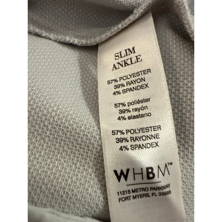 White House Black Market Gray High Rise Straight Trousers Dress Pants Size S