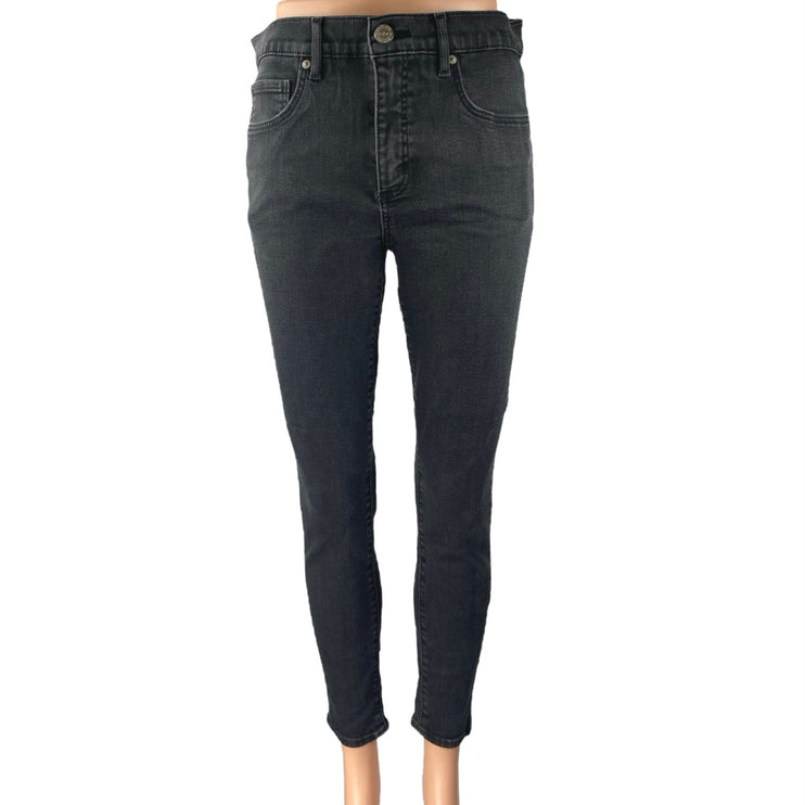 Ann Taylor LOFT Women's Black High Rise Cropped Skinny Denim Jeans Size 29/8