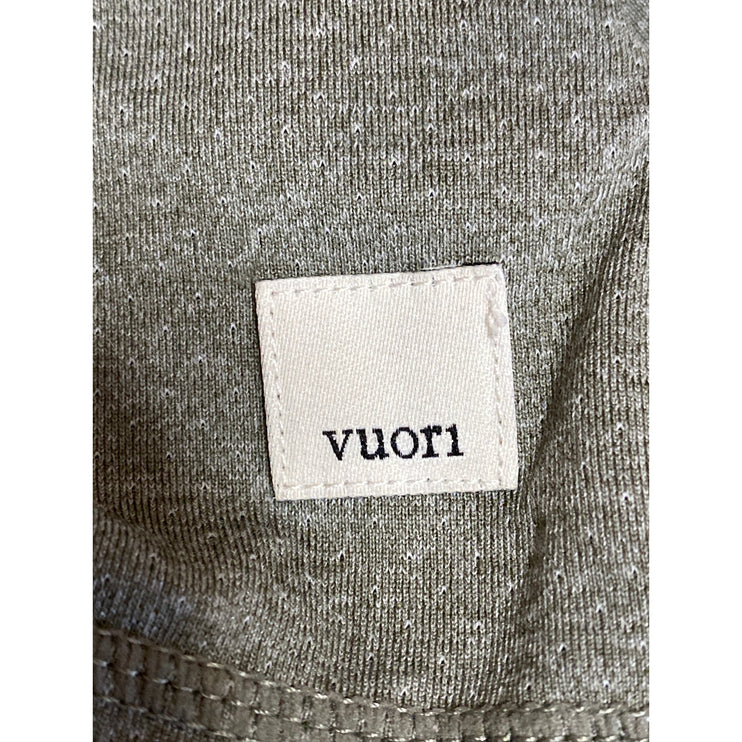 Vuori Men's Olive Green Short Sleeve Crew Neck Pocket Athletic T Shirt Tee Top M