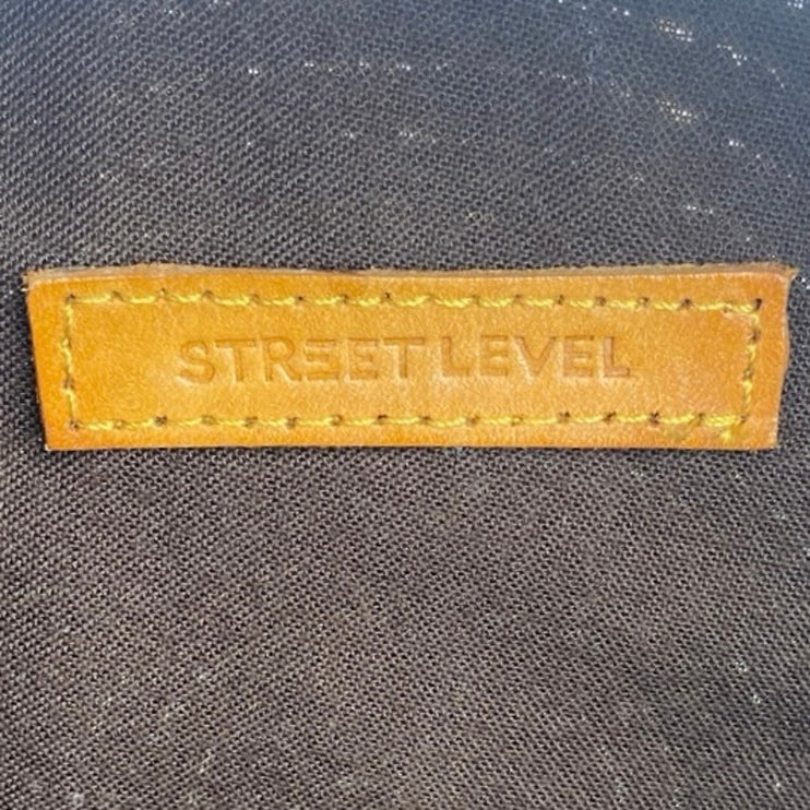 Street Level White Tan Round Crossbody Sling Strap Boho Bali Rattan Handbag OS