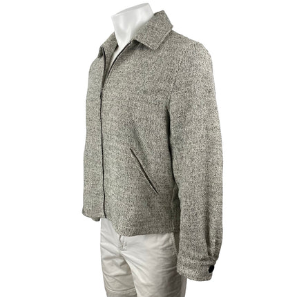 H&M Men's Gray Long Sleeve Full Zip Collared Regular Fit Shacket Jacket Size S
