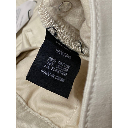 NEW Universal Standard Women's Beige Khaki Bermuda Golf Chino Shorts Size 26