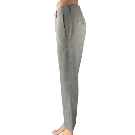 J.Crew Ludlow Slim Women's Gray Mid Rise Straight Leg Cropped Trousers Pants 28