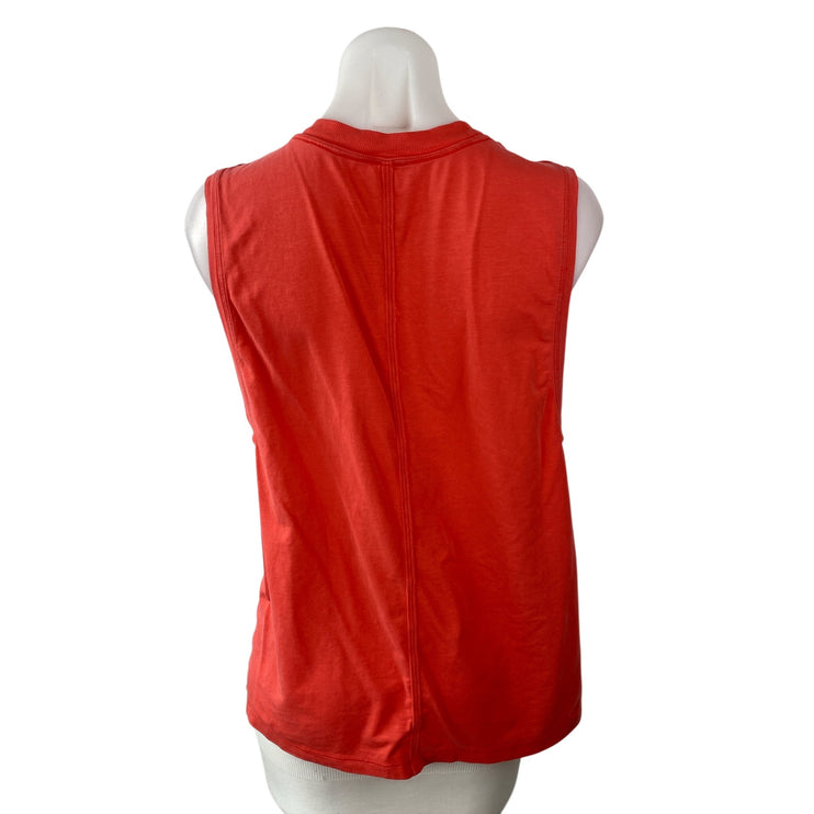 Lululemon Womens Coral Sleeveless Workout Yoga Athletic Muscle Tee Tank Top Sz 3