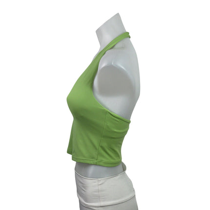Gymshark Gelato Green Sleeveless Halter Neck Workout Sports Bra Crop Tank Top S
