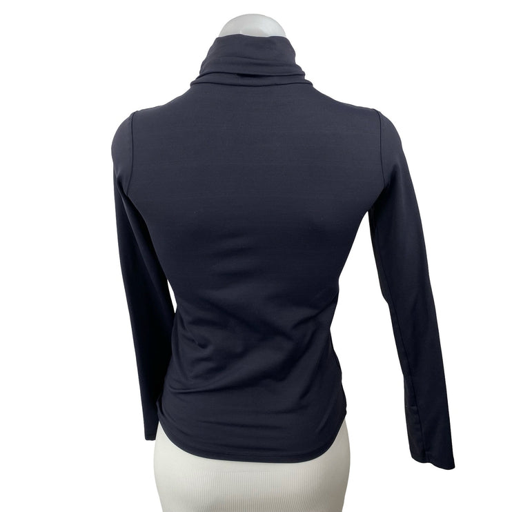 Zara Women's Black Long Sleeve Turtleneck Slim Fit Pullover Blouse Top Size S