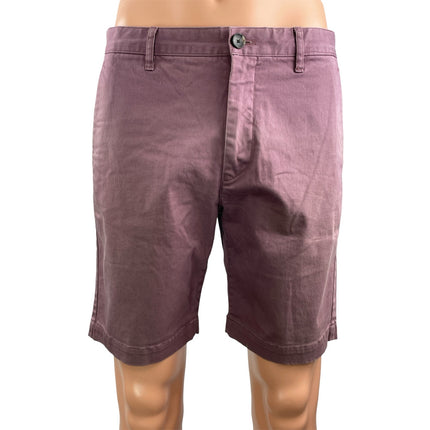 Theory Men's Blue Wine Red High Waisted Straight Casual Chino Khaki Shorts 31