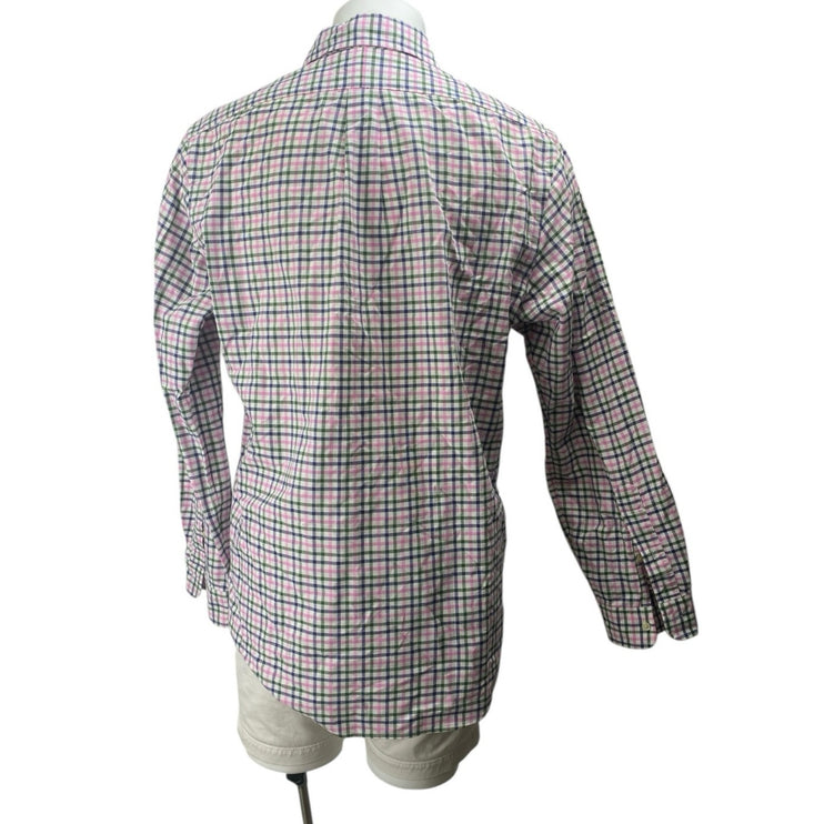Ralph Lauren Men's Multicolor Plaid Long Sleeve Button Down Shirt Top Size L