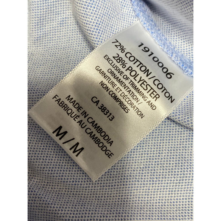United Colors of Benetton Men's Blue Long Sleeve Button Down Shirt Top Size M