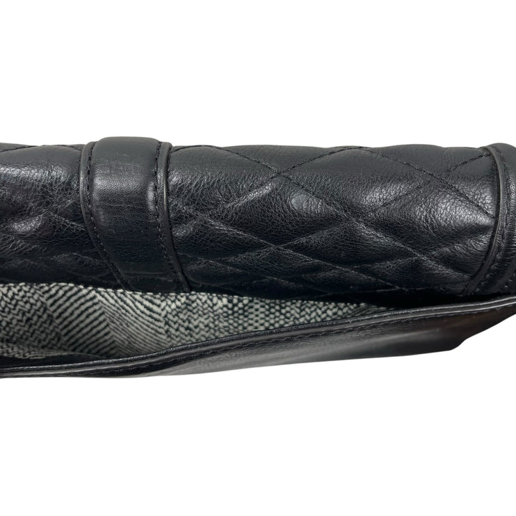 Rebecca Minkoff Love Quilted Leather Women's Black Chain Lock Crossbody Handbag