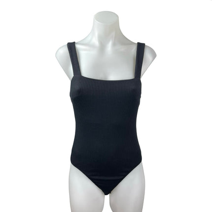 Princess Polly Black Ribbed Knit Sleeveless Sculpt Cami Tank Tank Top Size 4