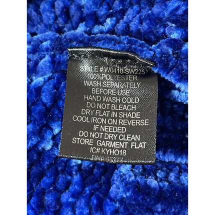 Sanctuary Women's Blue Ribbed Knit Long Sleeve Cozy Crew Neck Sweater Top Size S