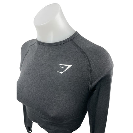 Gymshark Vital Seamless 2.0 Long Sleeve Crop Gym Athletic Activewear Shirt Top S