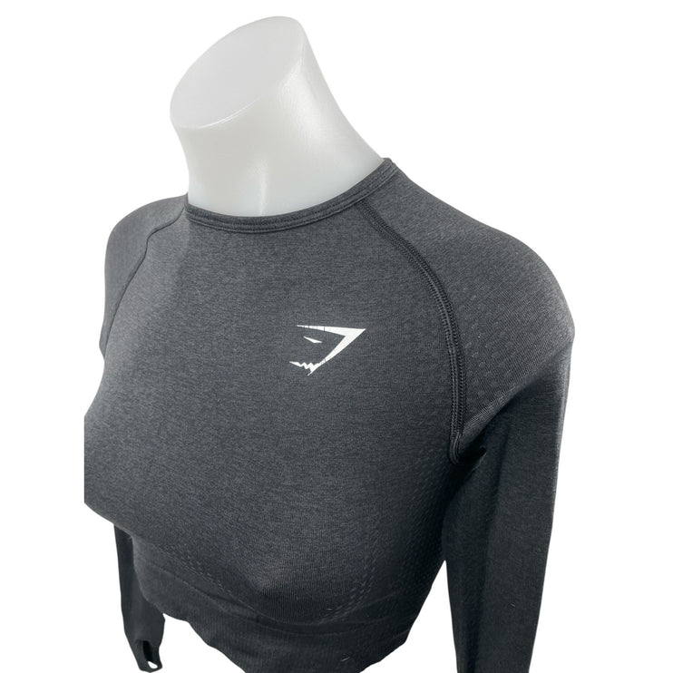 Gymshark Vital Seamless 2.0 Long Sleeve Crop Gym Athletic Activewear Shirt Top S