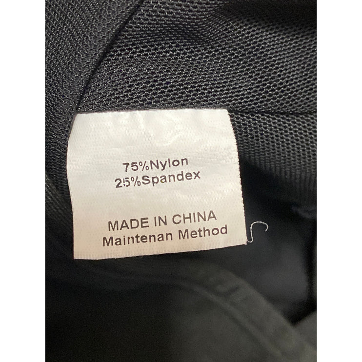 Anrabess Black Sleeveless Halter Cutout Tennis Golf Athletic Romper Shorts Sz M