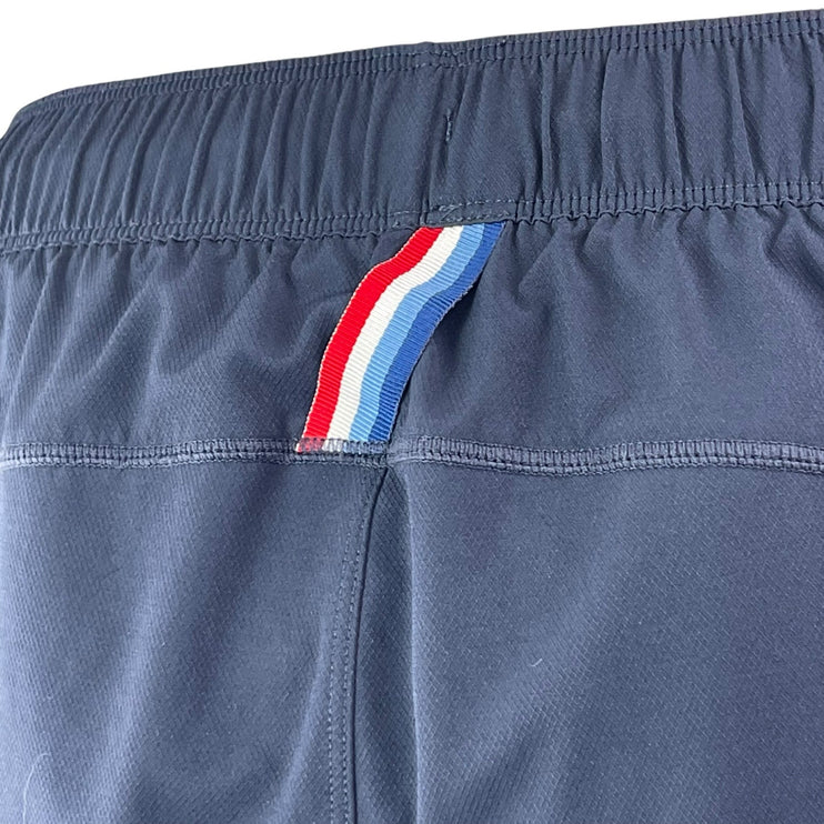 Fourlaps Men's Navy Blue High Rise Elastic Wasit Straight Athletic Shorts Size M