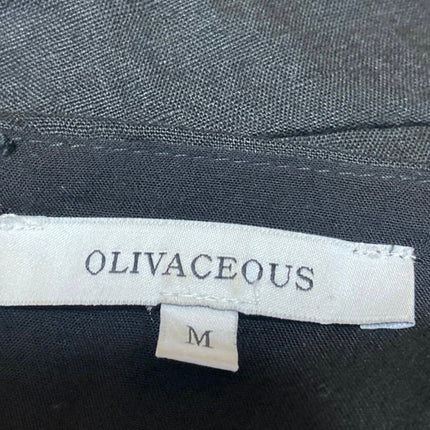 Olivaceous Black Sleeveless Cutout Bow Cami Camisole Mini A-Line Tank Dress Sz M