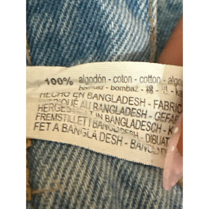 Zara Women's Blue Light Wash High Waisted Raw Hem Straight Denim Jeans Size 2