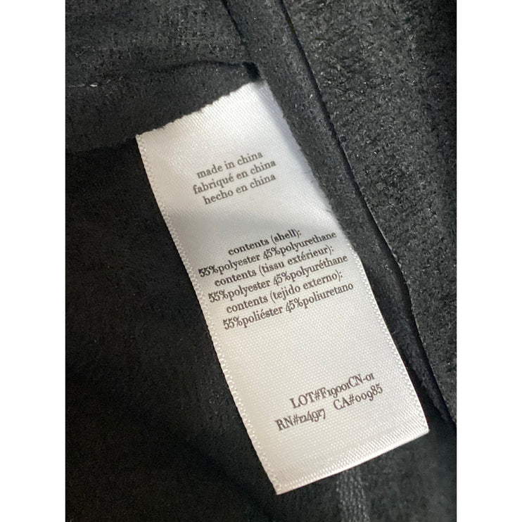 WeWoreWhat Women's Black Faux Vegan Leather Overall Dungaree Jumpsuit Romper M