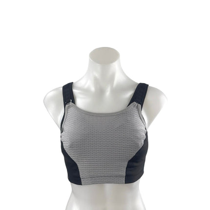 Glamorise Color Block Yoga Workout Athletic Activewear Tank Sports Bra Top 32DD