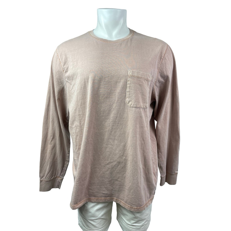 Goodfellow & Co Men's Beige Long Sleeve Pocket Sweater Sweatshirt T-Shirt Top XL