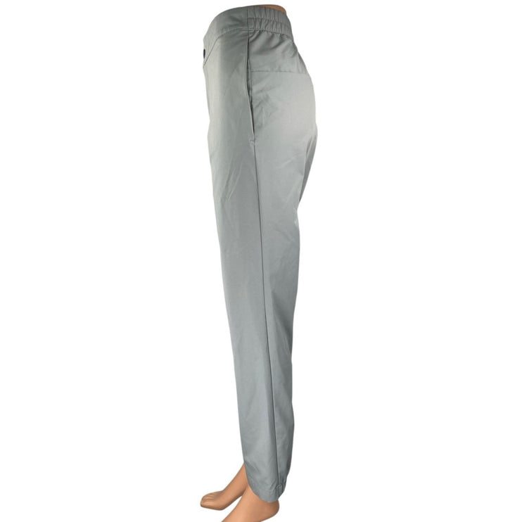 Banana Republic Gray High Waist Straight Leg Chino Khaki Trousers Dress Pants 32